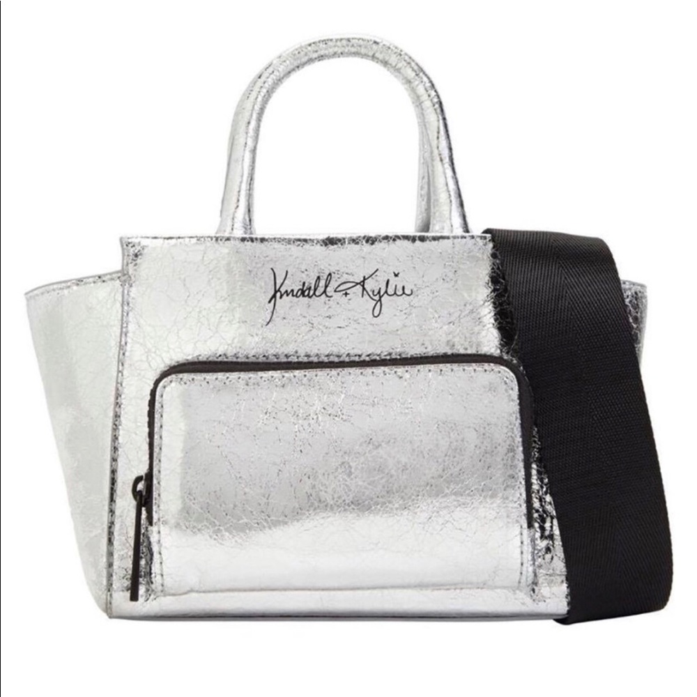 Kendall & Kylie Silver Ruvia Satchel